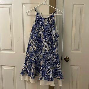 Hutch halter top dress. Lined and thick cotton material